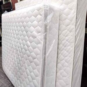 Premium White Quilted Mattress Set